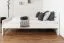 Doppelbett "Easy Premium Line" K6, 200 x 200 cm Buche Vollholz massiv weiß lackiert