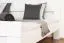Doppelbett "Easy Premium Line" K6, 200 x 200 cm Buche Vollholz massiv weiß lackiert