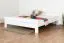 Jugendbett "Easy Premium Line" K6, 200 x 200 cm Buche Vollholz massiv weiß lackiert
