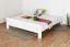 Jugendbett "Easy Premium Line" K6, 200 x 200 cm Buche Vollholz massiv weiß lackiert