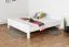 Jugendbett "Easy Premium Line" K6, 200 x 200 cm Buche Vollholz massiv weiß lackiert