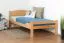 Einzelbett / Gästebett "Easy Premium Line" K1/ Voll, 90 x 190 cm Buche Vollholz massiv Natur