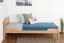 Einzelbett / Gästebett "Easy Premium Line" K1/ Voll, 90 x 190 cm Buche Vollholz massiv Natur