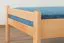 Kinderbett / Jugendbett "Easy Premium Line" K1/ Voll, 90 x 190 cm Buche Vollholz massiv Natur