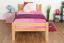 Kinderbett / Jugendbett "Easy Premium Line" K1/ Voll, 90 x 190 cm Buche Vollholz massiv Natur