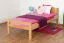Kinderbett / Jugendbett "Easy Premium Line" K1/ Voll, 90 x 190 cm Buche Vollholz massiv Natur