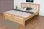Doppelbett "Easy Premium Line" K8/1 inkl. 1 Abdeckblende, 180 x 200 cm Buche Vollholz massiv Natur