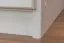 Schreibtisch Kiefer massiv Vollholz weiß Junco 189 - Abmessung 75 x 110 x 55 cm