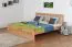 Jugendbett "Easy Premium Line" K8 inkl. 1 Abdeckblende, 200 x 200 cm Buche Vollholz massiv Natur