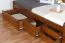 Jugendbett / Funktionsbett Kiefer massiv Vollholz Eichefarben Rustikal 94, inkl. Lattenrost - 90 x 200 cm (B x L)
