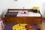Jugendbett / Funktionsbett Kiefer massiv Vollholz Eichefarben Rustikal 94, inkl. Lattenrost - 90 x 200 cm (B x L)