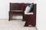 Eckbank Kiefer massiv Vollholz Walnussfarben Junco 243 - Abmessungen: 84 x 110 x 152 cm (H x B x T)