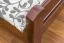 Einzelbett "Easy Premium Line" K1/2n, Buche Vollholz massiv dunkelbraun lackiert - Liegefläche: 90 x 200 cm