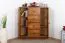 Kommode Kiefer massiv Vollholz Eichefarben Rustikal Junco 176 – Abmessungen: 100 x 90 x 60 cm (H x B x T)