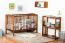 Gitterbett / Kinderbett Kiefer massiv Vollholz Eichefarben Rustikal 103, inkl. Lattenrost - 60 x 120 cm (B x L)