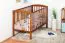 Gitterbett / Kinderbett Kiefer massiv Vollholz Eichefarben Rustikal 103, inkl. Lattenrost - 60 x 120 cm (B x L)