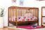 Gitterbett / Kinderbett Kiefer massiv Vollholz Eichefarben Rustikal 103, inkl. Lattenrost - 60 x 120 cm (B x L)