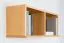 Hängeregal / Wandregal Kiefer massiv Vollholz Erlefarben Junco 334 - 30 x 81 x 24 cm (H x B x T)