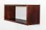 Hängeregal / Wandregal Kiefer massiv Vollholz Walnussfarben Junco 293 - Abmessungen: 25 x 60 x 20 cm (H x B x T)
