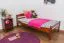 Kinderbett / Jugendbett "Easy Premium Line" K1/2n, Buche Vollholz massiv kirschrot lackiert - Liegefläche: 90 x 200 cm