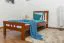 Kinderbett / Jugendbett "Easy Premium Line" K8, Buche Vollholz massiv kirschrot lackiert - Liegefläche: 90 x 190 cm