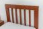 Einzelbett "Easy Premium Line" K8, Buche Vollholz massiv kirschrot lackiert - Liegefläche: 90 x 200 cm