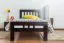 Kinderbett / Jugendbett "Easy Premium Line" K8, Buche Vollholz massiv schokobraun lackiert - Liegefläche: 90 x 190 cm