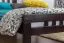 Kinderbett / Jugendbett "Easy Premium Line" K8, Buche Vollholz massiv schokobraun lackiert - Liegefläche: 90 x 190 cm