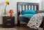 Kinderbett / Jugendbett "Easy Premium Line" K8, Buche Vollholz massiv schokobraun lackiert - Liegefläche: 90 x 200 cm