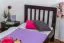 Kinderbett / Jugendbett "Easy Premium Line" K8, Buche Vollholz massiv schokobraun lackiert - Liegefläche: 90 x 200 cm