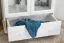 Vitrine Kiefer massiv Vollholz weiß lackiert B008 - Abmessung 190 x 80 x 42 cm (H x B x T)