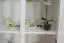 Vitrine Kiefer massiv Vollholz weiß lackiert B008 - Abmessung 190 x 80 x 42 cm (H x B x T)