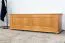 Sitzbank mit Stauraum Kiefer massiv Vollholz Erlefarben 179 – Abmessungen: 50 x 154 x 46 cm (H x B x T)