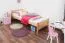Kinderbett / Jugendbett Buche massiv Vollholz natur 117, inkl. Lattenrost - Abmessung 80 x 200 cm (B x L)
