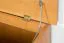 Sitzbank mit Stauraum Kiefer massiv Vollholz Erlefarben 179 – Abmessungen: 50 x 154 x 46 cm (H x B x T)
