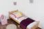 Kinderbett / Jugendbett Buche massiv Vollholz Natur 118, inkl. Lattenrost - Abmessung 80 x 200 cm (B x L)