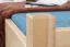 Kinderbett / Jugendbett Buche Vollholz massiv natur 113, inkl. Rollrost - 80 x 200 cm (B x L)