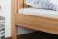 Kinderbett / Jugendbett Buche massiv Vollholz natur 107, inkl. Lattenrost - Abmessung 90 x 200 cm (B x L)