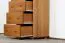 Kommode Kiefer massiv Vollholz Erlefarben Junco 145 - Abmessung 100 x 60 x 42 cm (H x B x T)