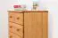 Kommode Kiefer massiv Vollholz Erlefarben Junco 134 – Abmessungen: 117 x 80 x 42 cm (H x B x T)