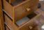 Kleiderschrank Kiefer Vollholz massiv Eichefarben 009 - Abmessung 190 x 80 x 60 cm (H x B x T)