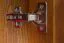 Kleiderschrank Kiefer Vollholz massiv Eichefarben 009 - Abmessung 190 x 80 x 60 cm (H x B x T)