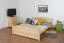 Jugendbett Kiefer massiv Vollholz natur 81, inkl. Lattenrost - 160 x 200 cm (B x L)