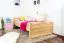Kinderbett / Jugendbett Kiefer massiv Vollholz natur 82, inkl. Lattenrost - 100 x 200 cm (B x L)