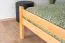 Jugendbett "Easy Premium Line" K35 aus Buche Vollholz massiv Natur, schlichtes Einzelbett, Liegefläche 140 x 200 cm, inkl. Rollrost, langlebig und stabil