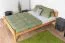 Jugendbett "Easy Premium Line" K35 aus Buche Vollholz massiv Natur, schlichtes Einzelbett, Liegefläche 140 x 200 cm, inkl. Rollrost, langlebig und stabil