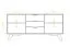 Kommode Timaru 13 Wildeiche massiv geölt - Abmessungen: 63 x 134 x 40 cm (H x B x T)