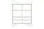 Vitrine Timaru 05 Wildeiche massiv geölt - Abmessungen: 109 x 90 x 40 cm (H x B x T)