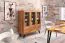 Vitrine Masterton 15 Kernbuche massiv geölt - Abmessungen: 140 x 136 x 45 cm (H x B x T)