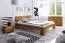 Doppelbett Tasman 01 Wildeiche massiv geölt - Liegefläche: 160 x 200 cm (B x L)